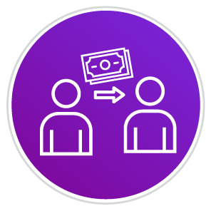 الدفع لصديق